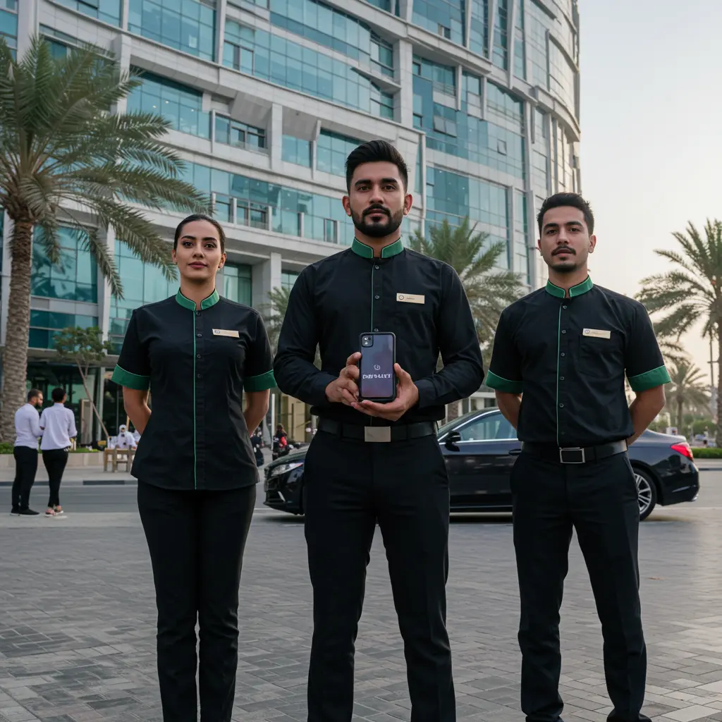 Commercial valet service
